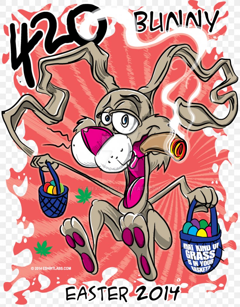 Easter Bunny 420 Day Cannabis Rabbit, PNG, 1024x1312px, Watercolor, Cartoon, Flower, Frame, Heart Download Free