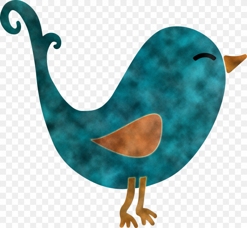 Turquoise Teal Bird Duck Water Bird, PNG, 3000x2772px, Cute Bird, Bird, Cartoon Bird, Duck, Ducks Geese And Swans Download Free