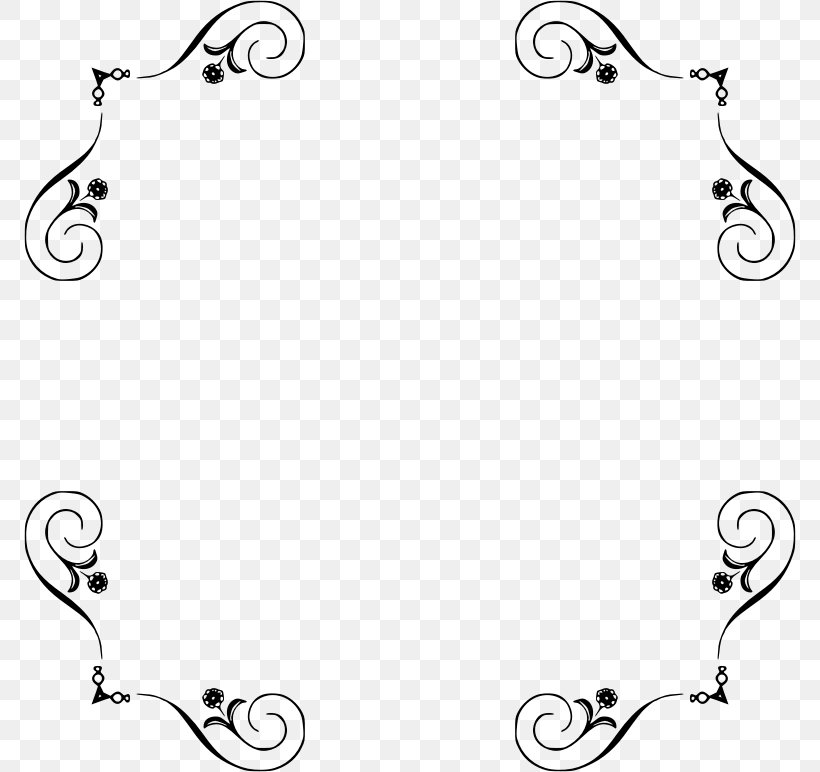 Borders And Frames Clip Art, PNG, 772x772px, Borders And Frames, Area, Art, Artwork, Black Download Free