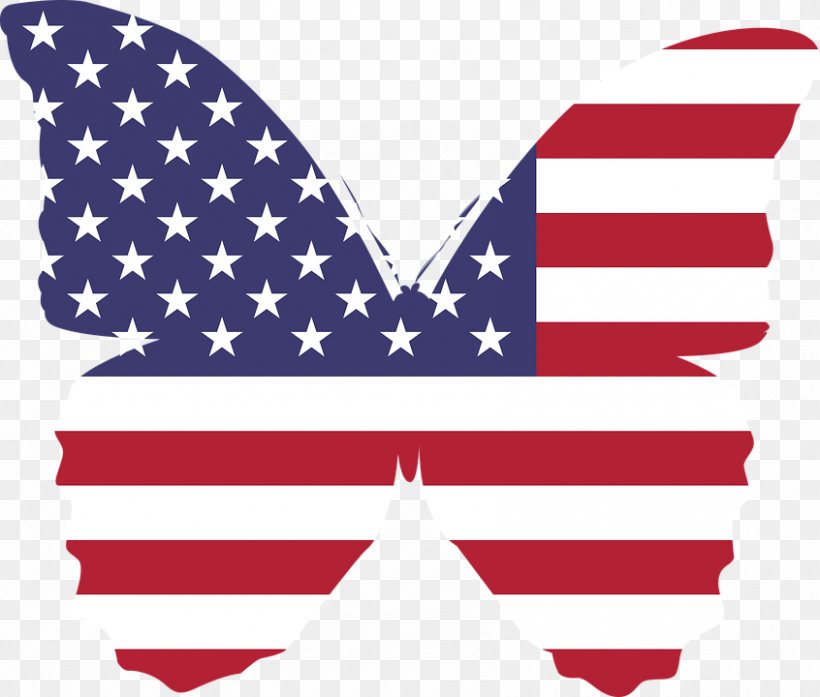 Flag Of The United States Butterfly Clip Art, PNG, 846x720px, United States, Butterfly, Flag, Flag Of The United States, Heart Download Free