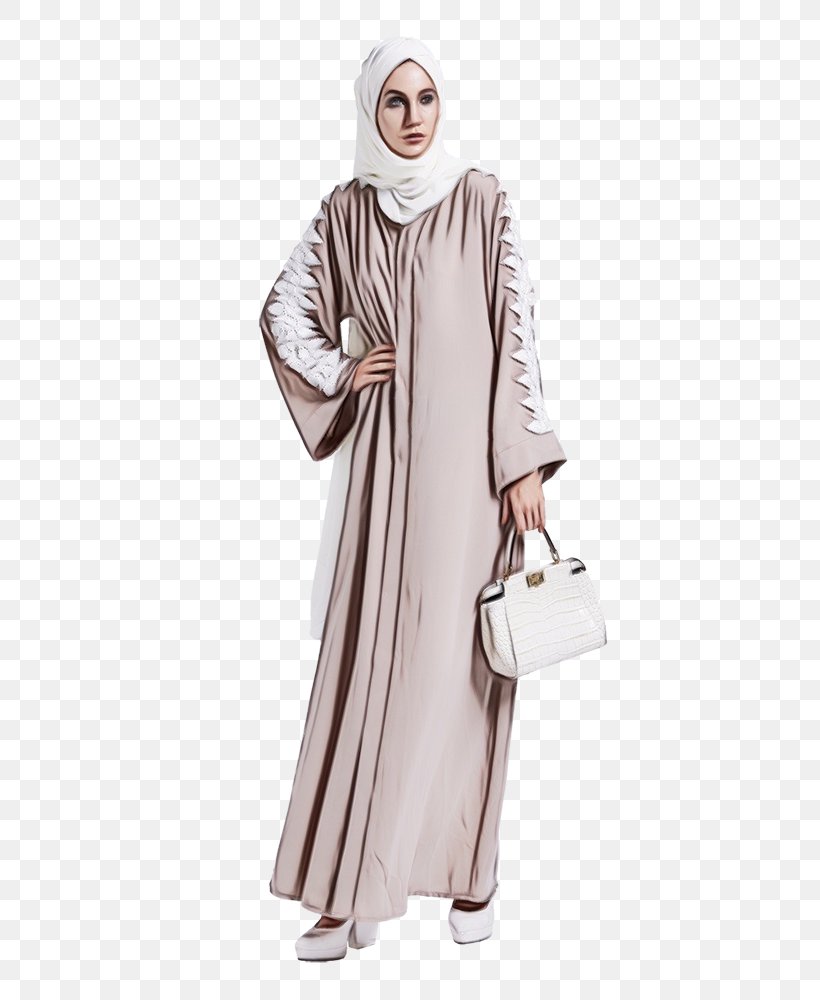 Robe Abaya Sleeve Costume, PNG, 667x1000px, Robe, Abaya, Beige, Clothing, Costume Download Free