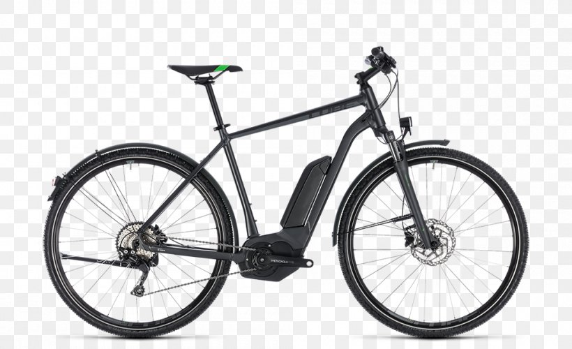 Electric Bicycle Cube Bikes Hybrid Bicycle Cyclo-cross, PNG, 1000x610px, Electric Bicycle, Automotive Exterior, Bicycle, Bicycle Accessory, Bicycle Drivetrain Part Download Free