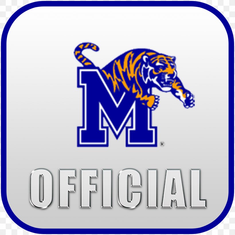 University Of Memphis Memphis Tigers Men's Basketball Memphis Tigers Football Memphis Tigers Baseball Occidental College, PNG, 1024x1024px, University Of Memphis, American Athletic Conference, Area, Basketball, Blue Download Free