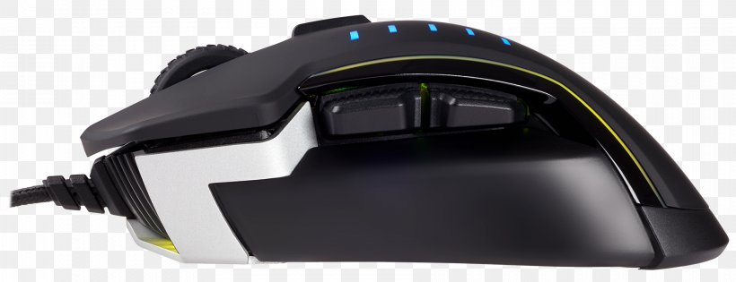 Computer Mouse Corsair Gaming Glaive RGB Mouse Light Corsair GLAIVE RGB Optics, PNG, 1800x693px, Computer Mouse, Aluminium, Auto Part, Backlight, Color Download Free