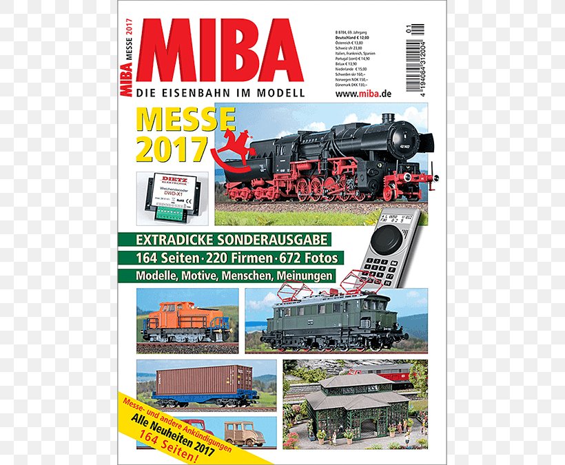 MIBA Magazine Rail Transport Modelling 0 December, PNG, 675x675px, 2017, 2018, Magazine, April, Brand Download Free
