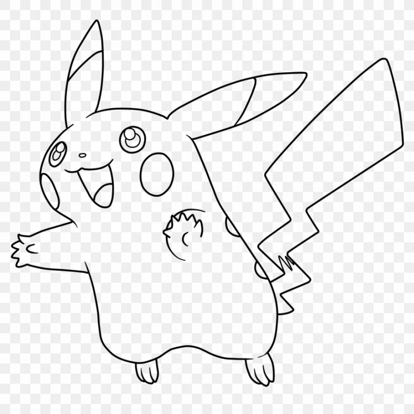 Pikachu Domestic Rabbit Ash Ketchum Coloring Book Pokémon GO, PNG, 900x900px, Watercolor, Cartoon, Flower, Frame, Heart Download Free