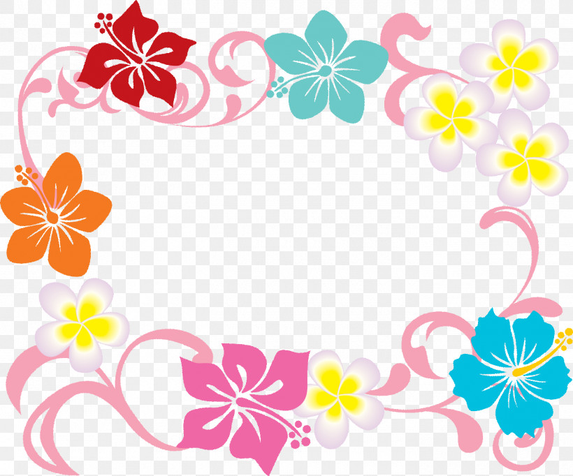 Hibiscus Frame Flower Frame, PNG, 1400x1166px, Hibiscus Frame, Floral Design, Flower Frame, Pink, Wildflower Download Free