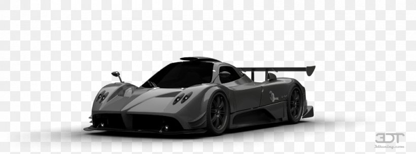Pagani Zonda Model Car Sports Prototype Automotive Design, PNG, 1004x373px, Pagani Zonda, Auto Racing, Automotive Design, Black And White, Brand Download Free