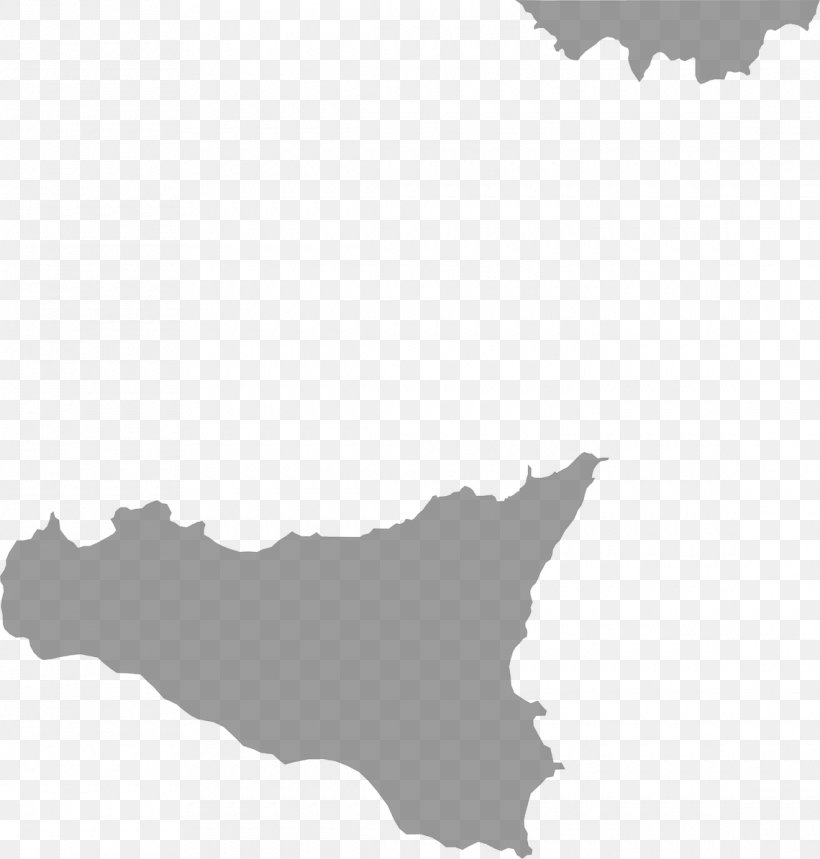Sicily Vector Map Royalty-free, PNG, 1140x1195px, Sicily, Black, Black And White, Italy, Map Download Free