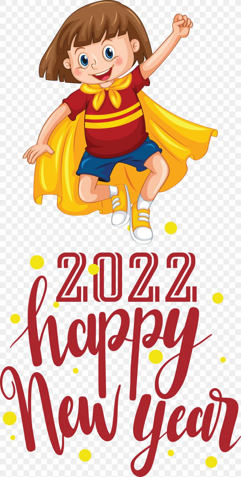 2022 Happy New Year 2022 New Year Happy 2022 New Year, PNG, 1515x3000px, Cartoon, Behavior, Character, Happiness, Human Download Free