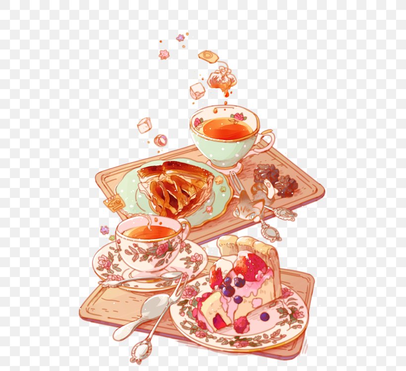 Breakfast Food Drawing Cake, PNG, 550x750px, Breakfast, Art, Cake, Cup, Dessert Download Free