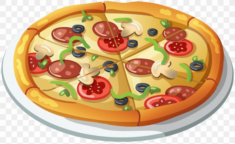 Pizza Pizza Clip Art Fast Food Image, PNG, 6898x4242px, Pizza, Cuisine, Dish, Fast Food, Food Download Free