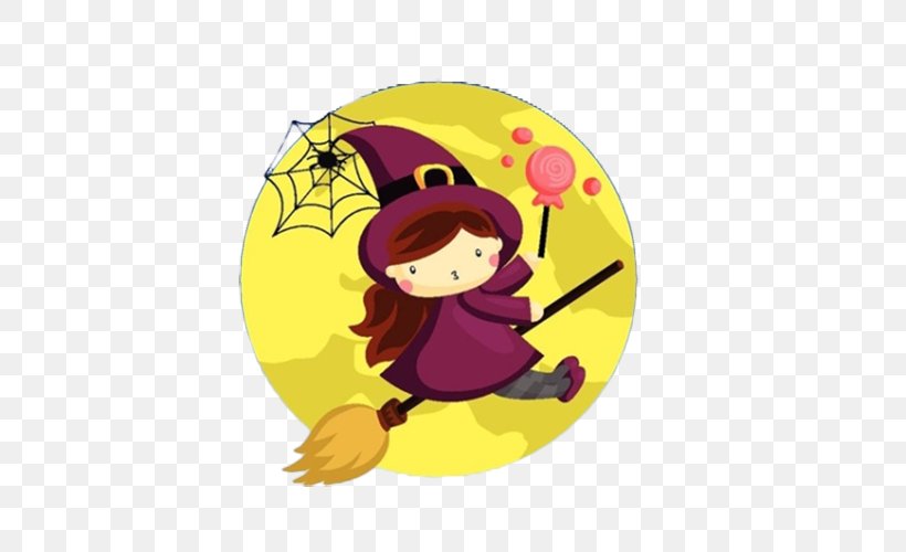 The Little Witch Riding A Magic Broom On The Cartoon, PNG, 500x500px, Drawing, Art, Can Stock Photo, Cartoon, Clip Art Download Free