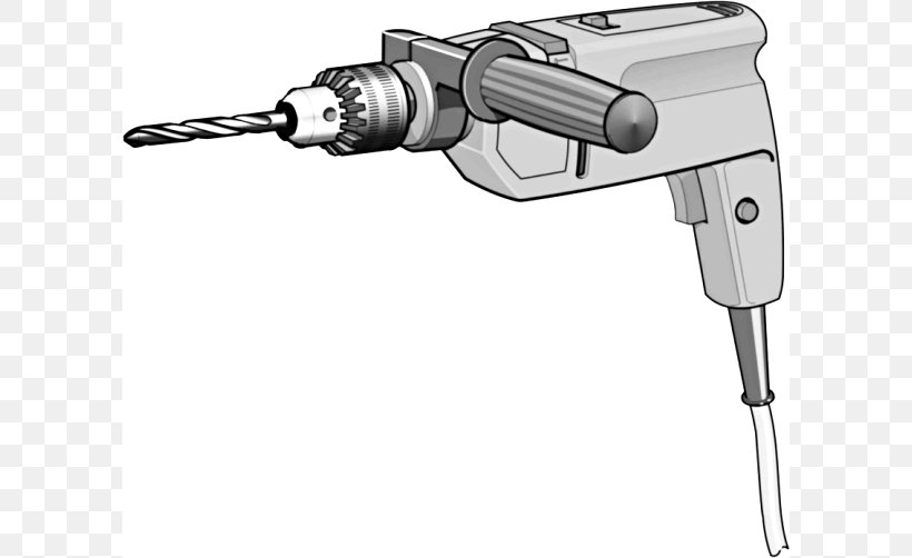 Drill Bit Tool Clip Art, PNG, 600x502px, Drill, Cordless, Drill Bit, Drilling Rig, Electric Drill Download Free