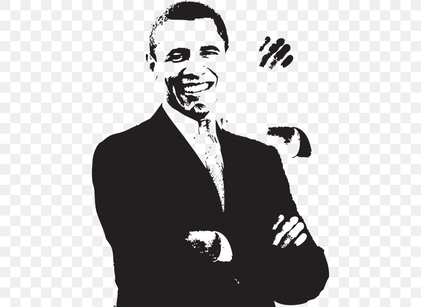 Barack Obama United States US Presidential Election 2016 Clip Art, PNG, 462x598px, Barack Obama, Art, Black And White, Drawing, Facial Hair Download Free