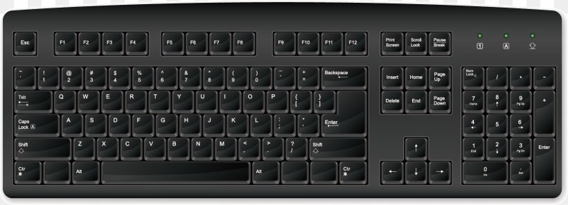 Computer Keyboard Space Bar Numeric Keypad, PNG, 1641x593px, Computer Keyboard, Audio Receiver, Button, Computer, Computer Accessory Download Free