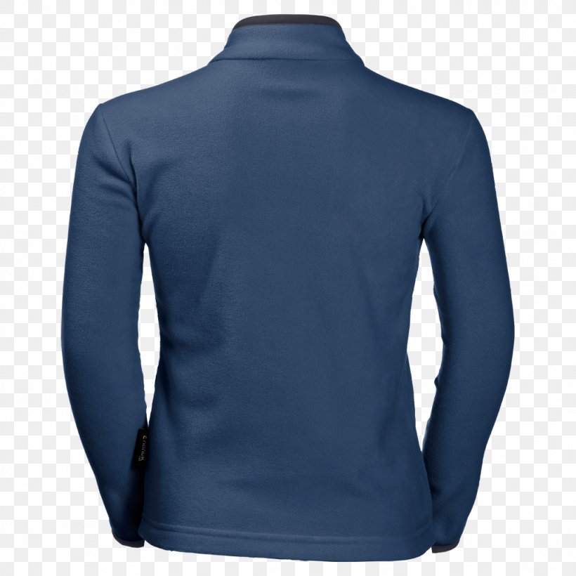 Polar Fleece Sweater Jack Wolfskin Top Sleeve, PNG, 1024x1024px, Polar Fleece, Active Shirt, Blouse, Blue, Button Download Free