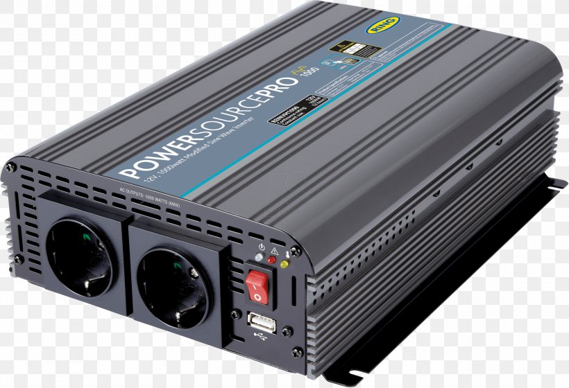 Power Inverters Mains Electricity Watt Volt Sine Wave, PNG, 3000x2050px, Power Inverters, Ac Adapter, Alternating Current, Cigarette Lighter Receptacle, Computer Component Download Free