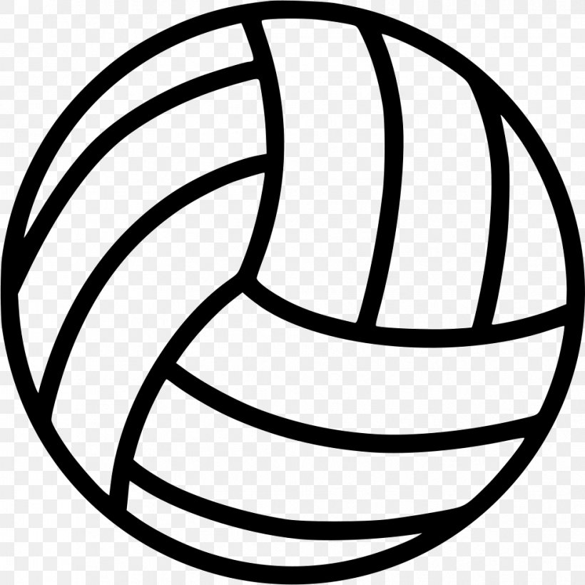 Clip Art Volleyball Vector Graphics Illustration Openclipart, PNG, 981x982px, Volleyball, Beach Volleyball, Blackandwhite, Coloring Book, Line Art Download Free