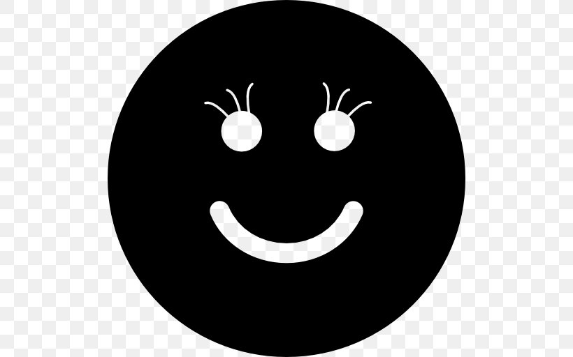 Emoticon Symbol, PNG, 512x512px, Emoticon, Black, Black And White, Button, Face Download Free