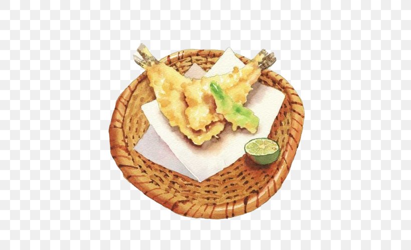 Fried Chicken Watercolor Painting Food Illustration, PNG, 500x500px, Fried Chicken, Appetizer, Art, Cuisine, Deep Frying Download Free