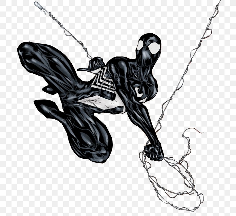 Spider-Man: Back In Black Symbiote Costume, PNG, 768x751px, Spiderman, Art, Ben Reilly, Black, Black And White Download Free