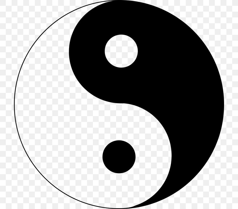 Yin And Yang Clip Art, PNG, 724x720px, Yin And Yang, Black And White, Image File Formats, Monochrome, Monochrome Photography Download Free