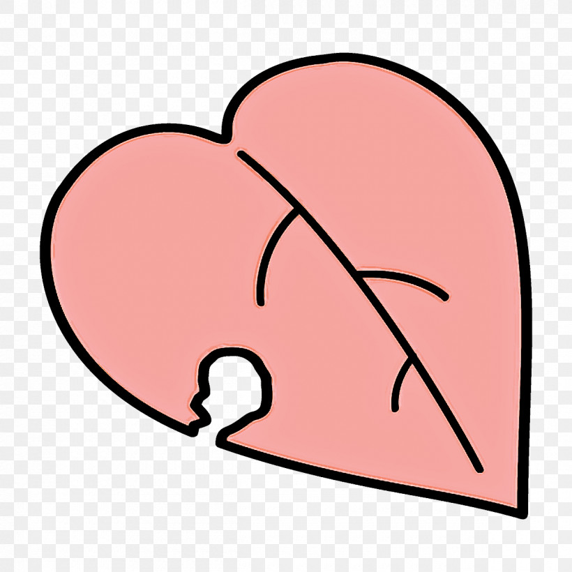 Pink Line Heart Line Art, PNG, 1200x1200px, Worm Eaten Leaf, Cartoon Leaf, Heart, Heart Leaf, Line Download Free