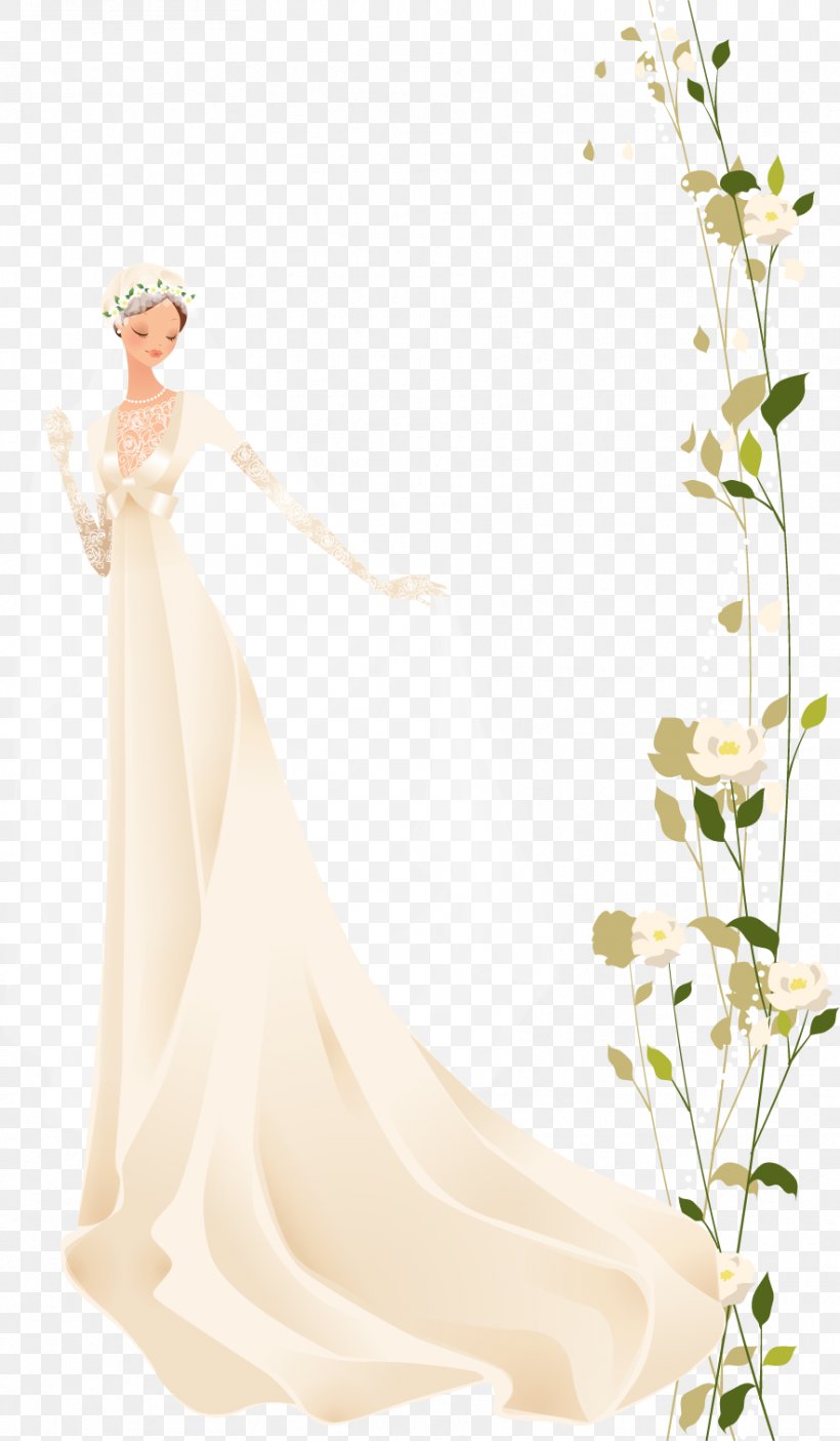 Bride Contemporary Western Wedding Dress Photography, PNG, 883x1513px, Watercolor, Cartoon, Flower, Frame, Heart Download Free