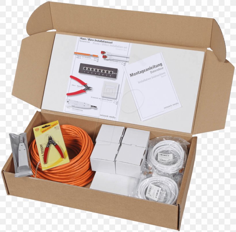 Installation Category 6 Cable Electronics Computer Network Twisted Pair, PNG, 1009x992px, Installation, Box, Carton, Category 6 Cable, Circuit Diagram Download Free