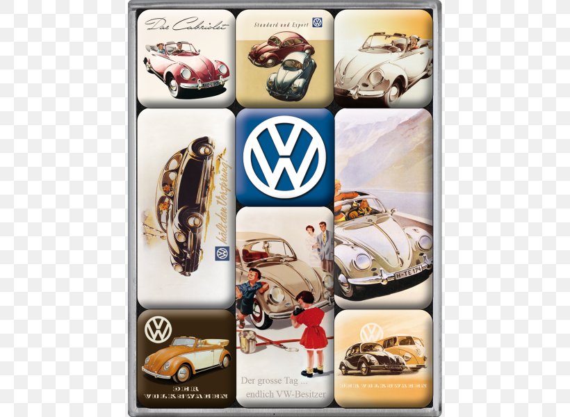 Volkswagen Beetle Car MINI Cooper Volkswagen Type 2 (T1), PNG, 600x600px, Volkswagen Beetle, Brand, Car, Collage, Craft Magnets Download Free