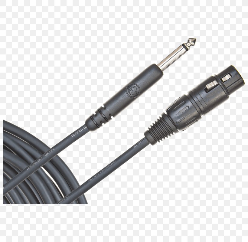 Microphone XLR Connector D'Addario Electrical Cable Recording Studio, PNG, 800x800px, Microphone, Acoustic Guitar, Balanced Line, Cable, Capo Download Free