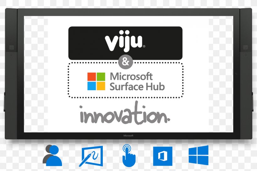 Surface Hub Display Device Microsoft Multi-touch Logo, PNG, 1200x800px, Surface Hub, Area, Brand, Communication, Computer Monitors Download Free