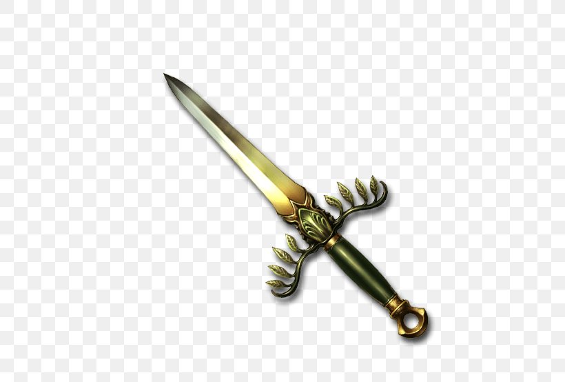 Bowie Knife Weapon Dagger Granblue Fantasy, PNG, 640x554px, Bowie Knife, Blade, Brass, Cold Weapon, Cutting Tool Download Free