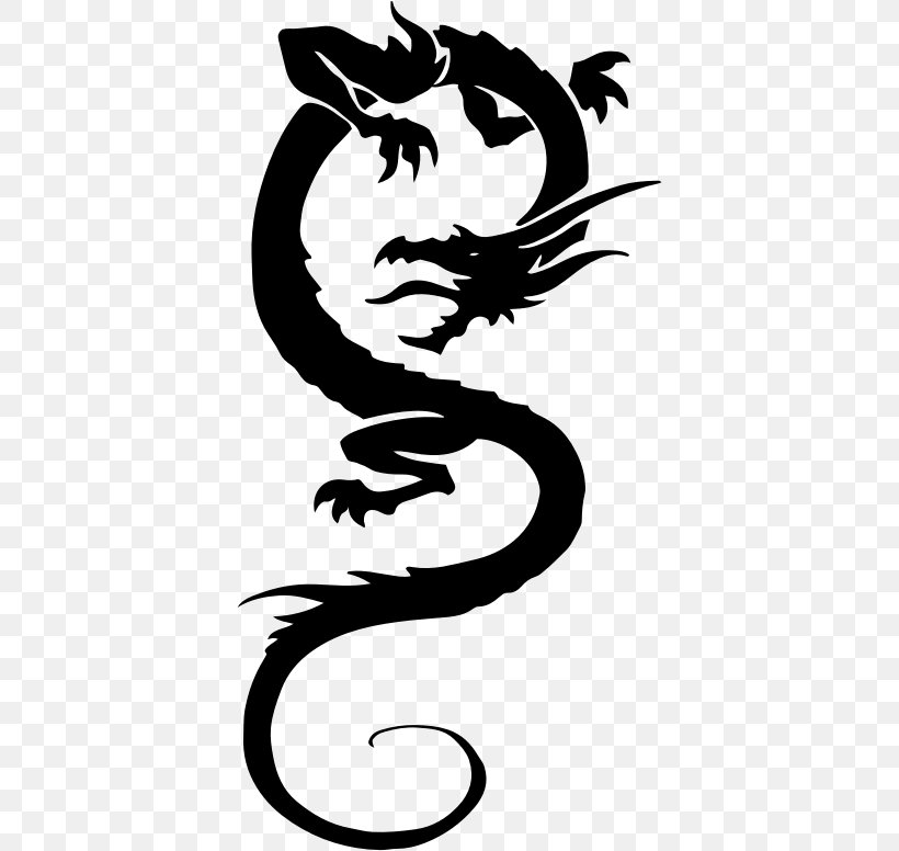 Chinese Dragon Japanese Dragon Tattoo China, PNG, 388x776px, Chinese Dragon, Art, Artwork, Black, Black And White Download Free