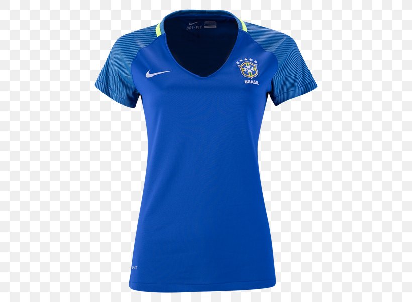 Brazil National Football Team T-shirt 2018 World Cup 2016–17 Segunda División La Liga, PNG, 600x600px, 2018, 2018 World Cup, Brazil National Football Team, Active Shirt, Blue Download Free