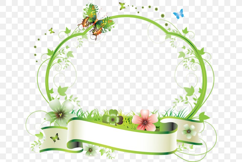 Butterfly Flower Picture Frames Clip Art, PNG, 650x549px, Butterfly, Border, Border Flowers, Branch, Butterflies And Moths Download Free