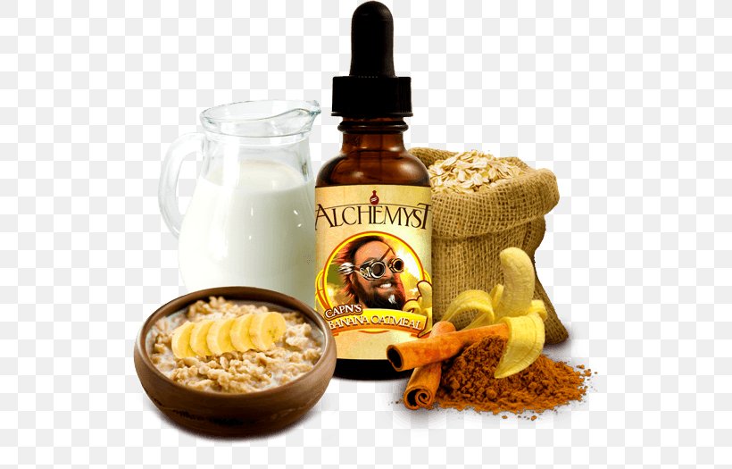 Juice Milk Flavor Electronic Cigarette Aerosol And Liquid Oatmeal, PNG, 525x525px, Juice, Apple, Banana, Brown Sugar, Cinnamon Download Free