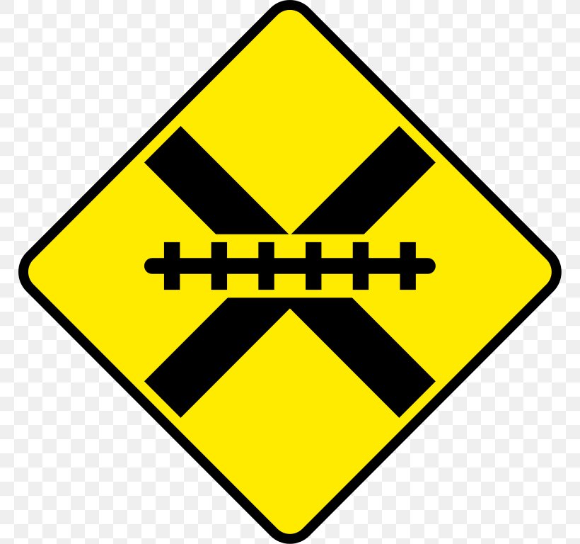 Rail Transport Traffic Sign Level Crossing Crossbuck, PNG, 768x768px, Rail Transport, Area, Brand, Crossbuck, Intersection Download Free