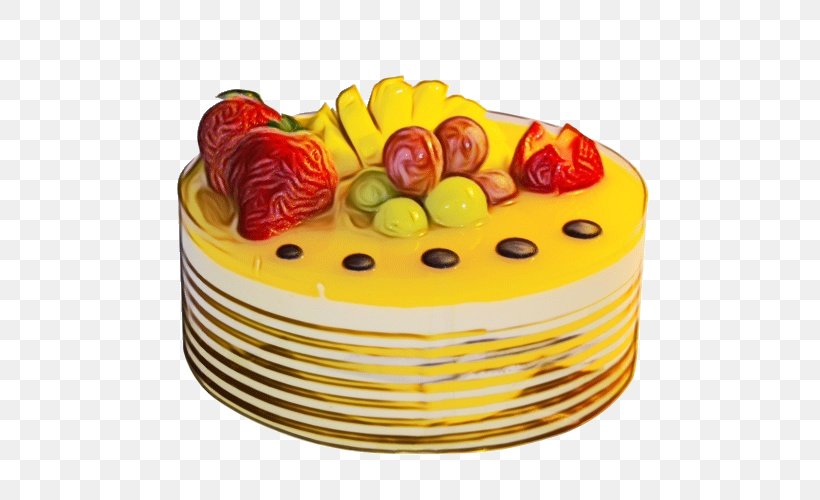 Food Cake Fruit Cake Cake Decorating Supply Dessert, PNG, 500x500px, Watercolor, Bavarian Cream, Cake, Cake Decorating Supply, Cuisine Download Free