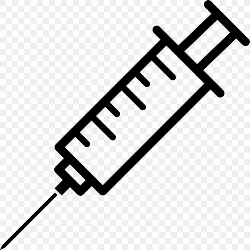 Vector Graphics Injection Syringe Logo, PNG, 981x981px, Injection, Black And White, Health Care, Hypodermic Needle, Insulin Pen Download Free