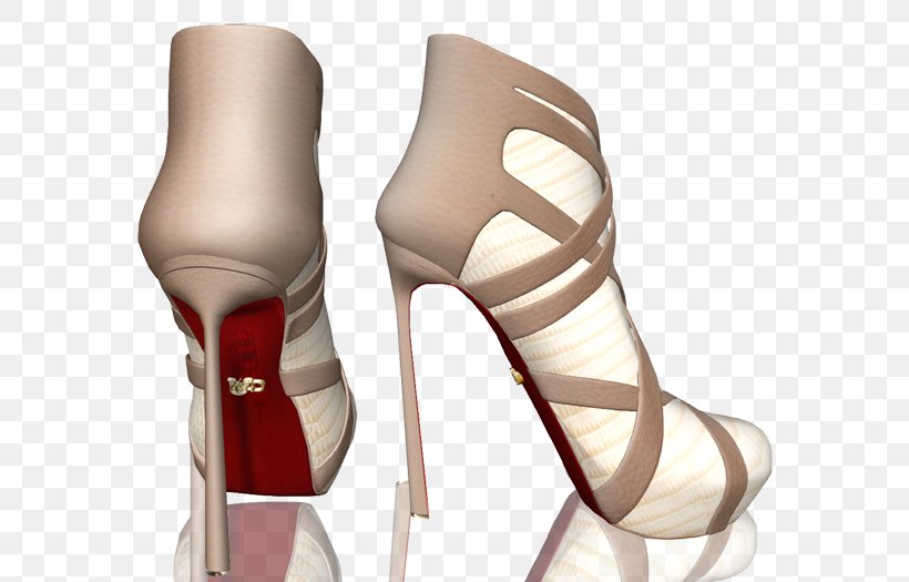 Ankle High-heeled Shoe Boot Sandal, PNG, 598x525px, Ankle, Beige, Boot, Footwear, High Heeled Footwear Download Free