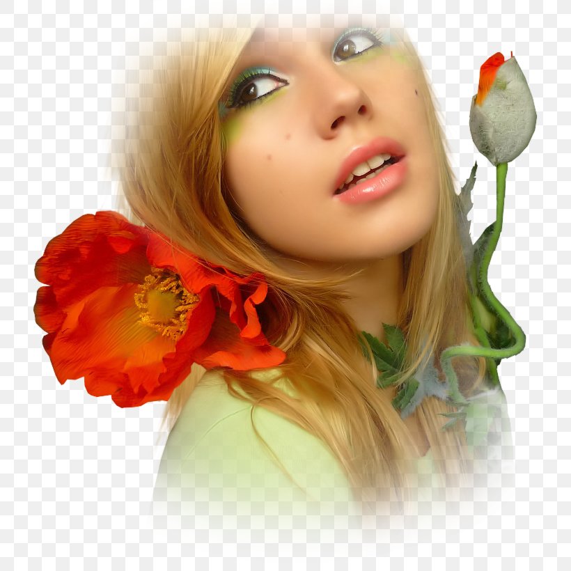 GIF Woman Common Poppy Centerblog, PNG, 727x820px, Woman, Beauty, Blog, Brown Hair, Centerblog Download Free