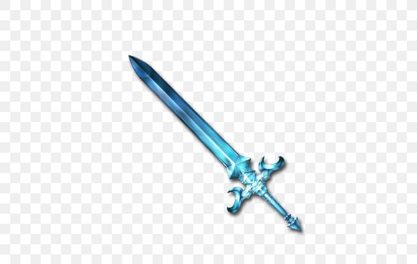 Granblue Fantasy Sword Weapon Knife, PNG, 600x519px, Granblue Fantasy, Blue, Cold Weapon, Knife, Motif Download Free