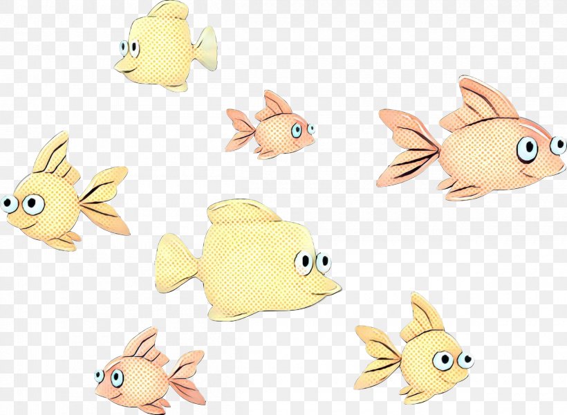 Animal Figure Yellow Fish Cartoon Toy, PNG, 2400x1758px, Pop Art, Animal Figure, Cartoon, Fashion Accessory, Fawn Download Free