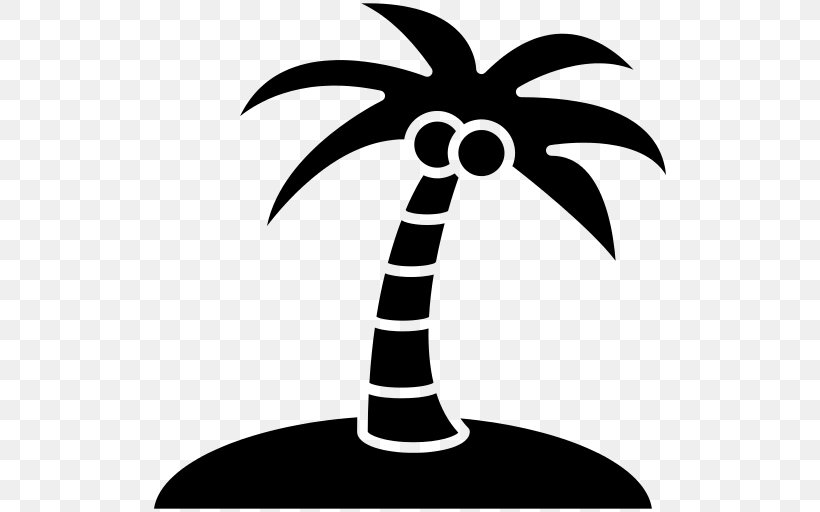 Coconut Tree Cartoon, PNG, 512x512px, Coconut, Arecales, Blackandwhite, Leaf, Palm Tree Download Free