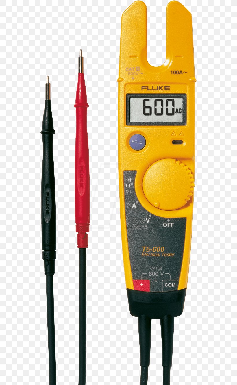 Multimeter Fluke, PNG, 542x1332px, Multimeter, Alternating Current, Ampere, Cable, Continuity Tester Download Free