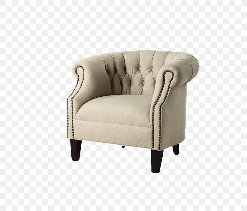 Club Chair Upholstery Couch Living Room, PNG, 700x700px, Club Chair, Armrest, Beige, Bookcase, Chair Download Free