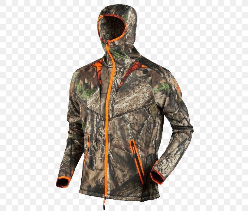 Harkila Moose Hunter Fleece Jacket MossyOak Break-Up Country /MossyOak OrangeBlaze Polar Fleece Coat, PNG, 492x700px, Jacket, Camouflage, Cap, Clothing, Coat Download Free