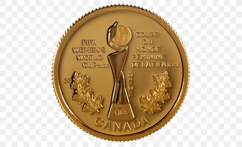 2015 FIFA Women's World Cup FIFA World Cup Coin FIFA U-20 Women's World Cup Gold, PNG, 500x500px, Fifa World Cup, Coin, Currency, Fifa, Fifa World Cup Trophy Download Free